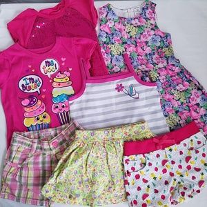 summer Lot toddler girl size 3T dress tops shorts